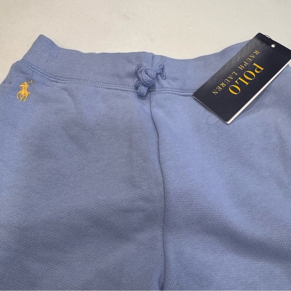 NWT Polo Ralph Lauren Unisex Kids Fleece light blue Sweatpants Pockets Sz 6 - Picture 3 of 12
